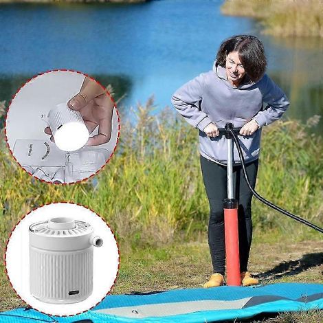 Inflador de neumáticos para coche, flotadores para piscina, linterna de emergencia para acampar, edición 0618
