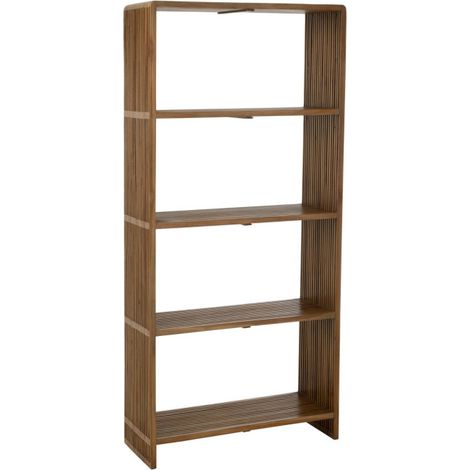 Bibliothèque 4 Niveaux en Bois "Teck" 190cm Naturel (1/5)