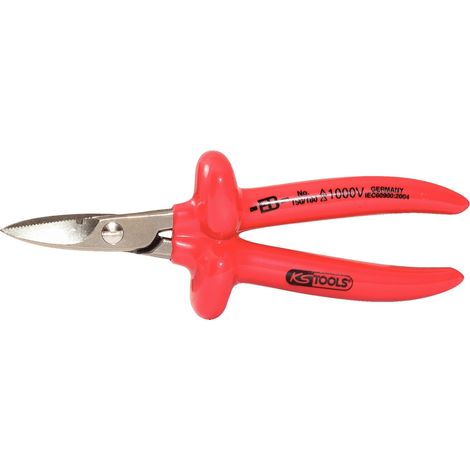 KS Tools 1000V Elektrikerschere, 180 mm (1/3)