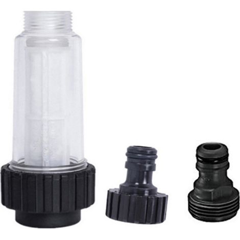 [JAMAIS UTILISÉ]Filtre à eau compatible Kärcher K2 K3 K4 K5 K6 K7 avec raccord 3/4 pouce et 2 connexions rapides pour nettoyeur haute pression et pompe de jardin anti sable