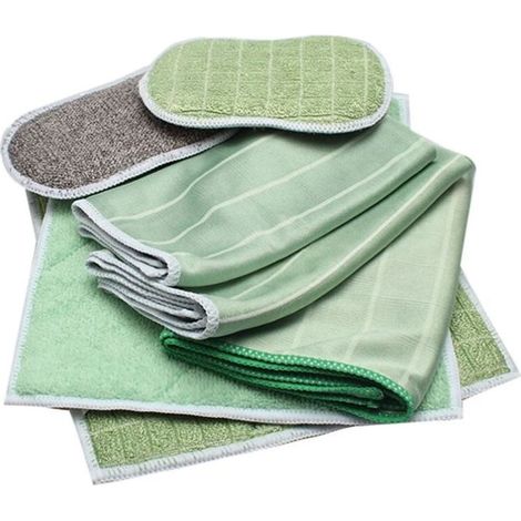 Lot de 6 Chiffons Bambou Microfibres - Nettoyer et lustrer Toutes Les Surfaces Lisses et fragiles - Vitre, carrosserie, vitrocéramique, Lunettes, écran (1/5)