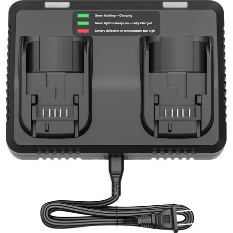 Batterieladegerät, Dual-Ladung, Breite Spannungskompatibilität, 6A Dual Charger (1/2)