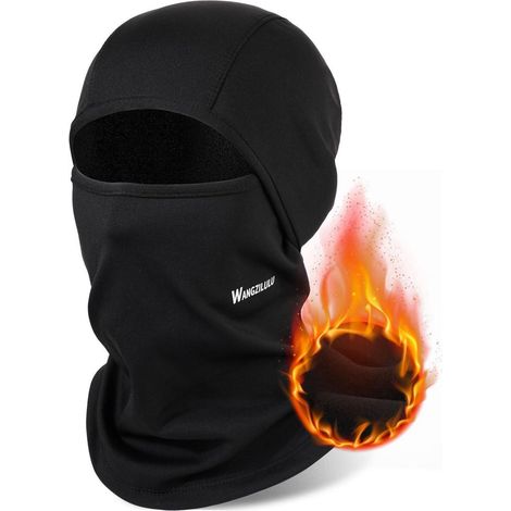 Masque d'hiver thermique pour homme et femme, cagoule polaire coupe-vent pour moto, ski (1/5)