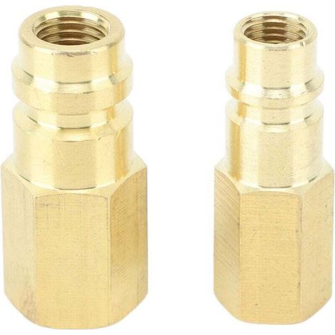Connecteur de climatiseur R134A Adaptateur SAE 1/4 po Connecteur de climatiseur R134A pour système réfrigérant (1/4)