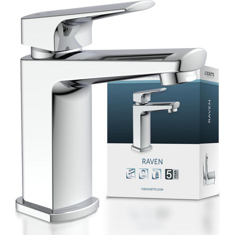 Robinet de salle de bain cascade - Mitigeur chromé (1/2)