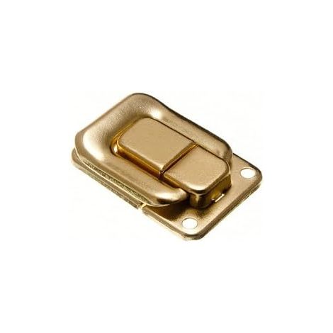 1 loquet carré en laiton plaqué 40 mm x 27 mm : sûr et élégant (1/2)