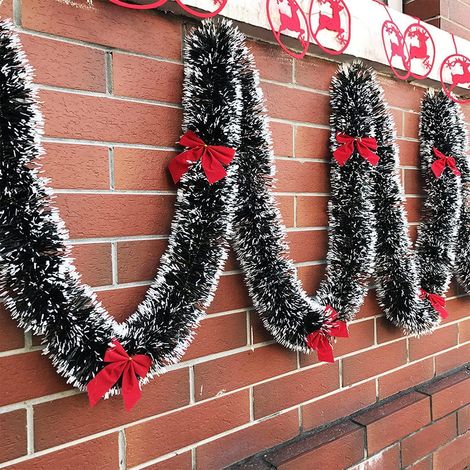 Lametta Girlande 10m für Weihnachtsbaum & Deko Innen/Außen