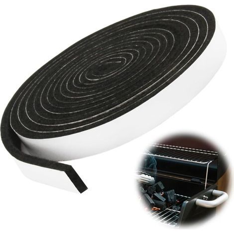 Guarnizione per camino - 20 mm × 3 mm × 4,6 m - Guarnizione per camino - Per finestre del forno, tubi della stufa, resistente al calore fino a 300 °C (1/5)