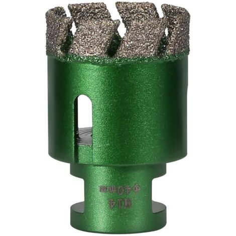 Fraise filetée industrielle M14 avec revêtement diamantin pour une coupe rapide et propre sur le verre céramique et les surfaces solides - Carotteuse brasée pour et marbre