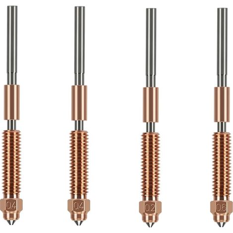 Lot de 4 buses à changement rapide pour imprimante 3D K2 Plus, embout en acier trempé et alliage de titane pour K2 Plus