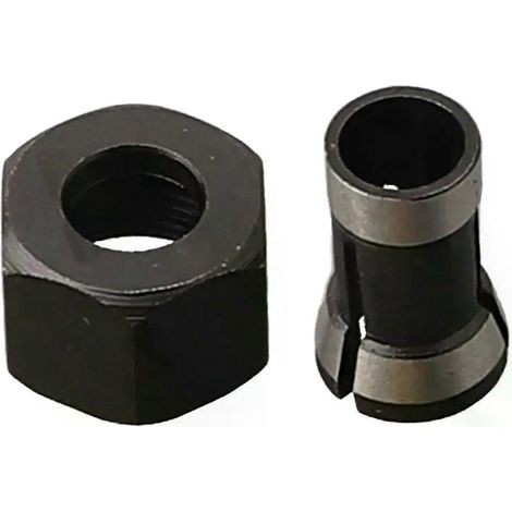 2er-Set Spannzangen 635 mm, 8 mm, 6 mm, für Gravier-, Trimm- und Fräsmaschinen, elektrische Oberfräsen und Fräsen, inklusive M15-Mutter (1/4)