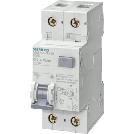 Siemens 5SU1356-7KK13 interruptor diferencial blanco 13A