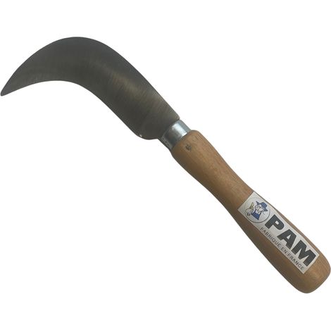 Serpe de jardin 9cm – Lame en acier trempé pour coupe précise – Manche en bois des Vosges – Outil pour taille de végétaux – PAM (1/4)