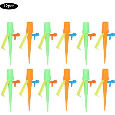 Sistema Irrigazione Goccia a Goccia – 12 Pezzi con Valvola Regolabile per Bottiglie in Plastica – Design Robusto in Materiale Resistente – Ideale per Piante da Interno ed Esterno (1/5)