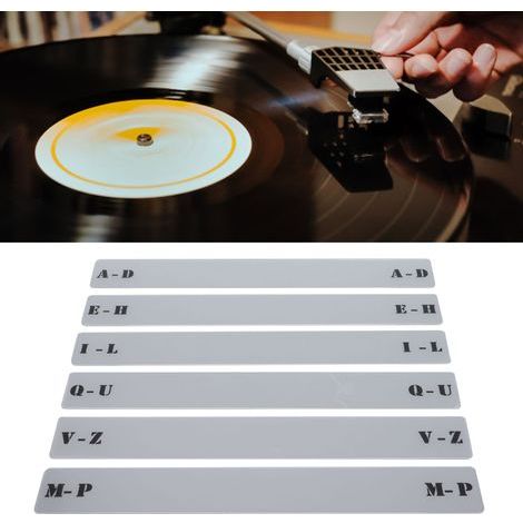 Etichetta orizzontale per archiviazione di dischi in vinile, organizer per scaffali con divisori alfabetici GKR34B (1/5)