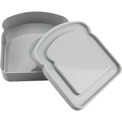 Boite A Sandwich - Micro-ondes Et Lave-vaisselle - Polypropylène Et Fibre - 130 X 123 X 37 Mm - 1 Pièce (1/5)