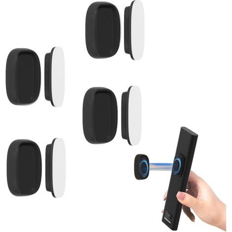 Mise à Niveau Supports Magnétiques Puissants pour Télécommande, 4 Pièces Support Telecommande Mural, Climatiseur Mural Telecommande, Convient à Tous Les Types d'Appareils Ménagers (1/5)