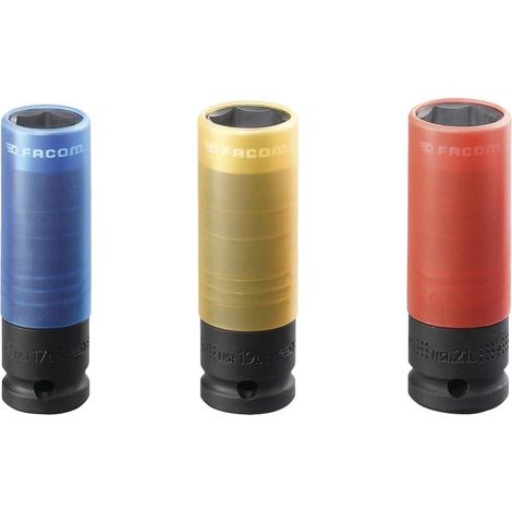 Facom impact socket 17-19-21 mm set NSI.3LPB