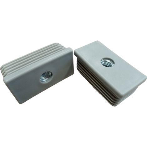 Insert fileté métallique M10 60x30, lot de 20, gris (1/5)