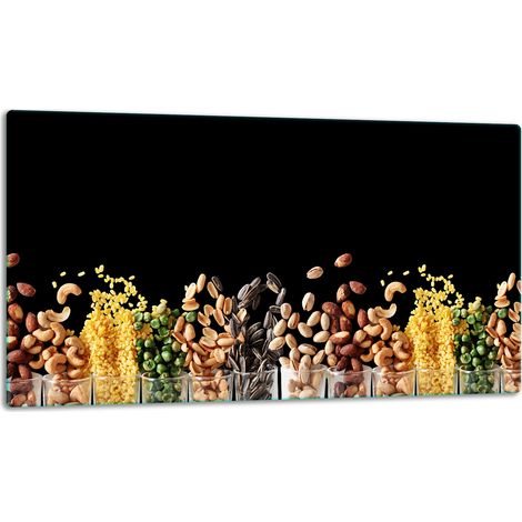 Schneidebrett aus Glas, 52 x 30 cm, schwarz (1/5)