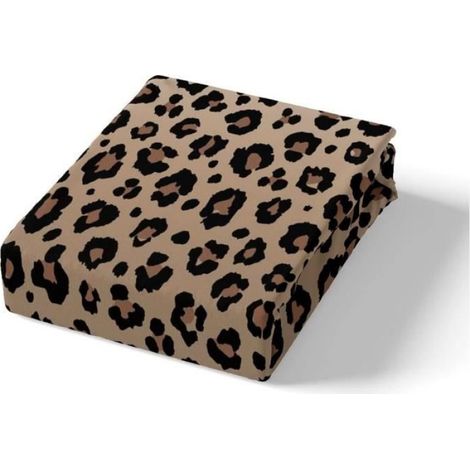 Parure de lit - Luxe - Léopard Marron Noir - 200x200 cm - 3 pièces - Lavable en machine (1/4)