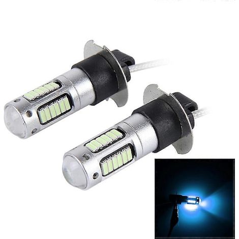 2 pezzi H3 10W 30 SMD-4014 LED per fendinebbia auto, DC 12V