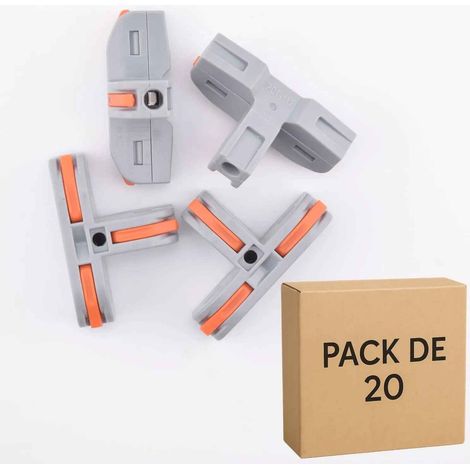20 Bornes de Raccordement à Levier en T (1 entrée / 2 sorties), 32A - LT-112 (1/5)