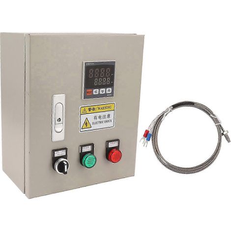 PID-Thermostat mit präziser Thermoelementsonde, 220 V AC 4 kW 18 A Temperaturregler, intelligentes Thermosteuergerät für den professionellen Einsatz (1/4)