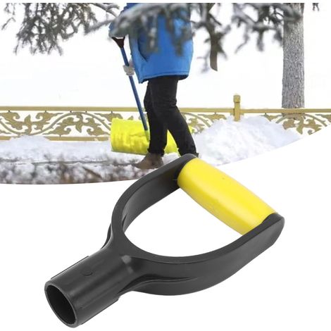 Poignée de pelle avec revêtement en silicone renforcé, diamètre intérieur de 3,2 cm, jaune et noir. (1/5)