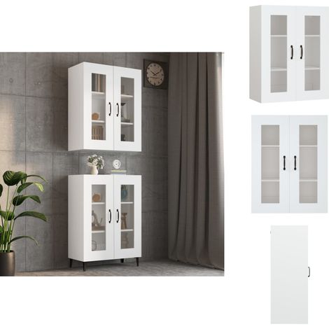 Sideboards - Living Hängeschrank Weiß 69,5x34x90 cm (1/5)