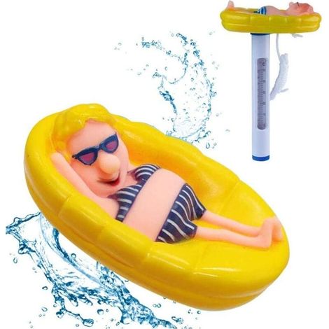 Enowelir Thermomètre flottant à suspendre, mignon, pour piscine (1/4)