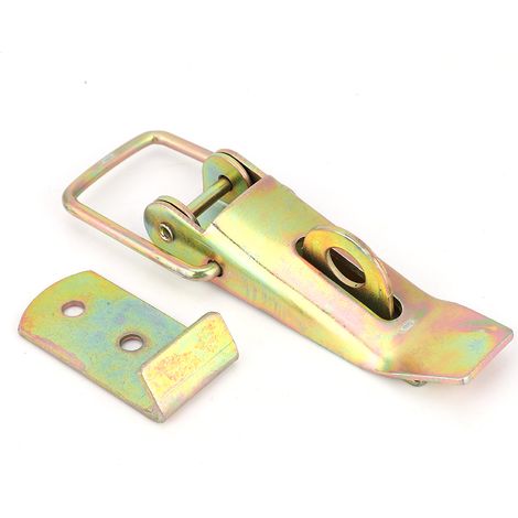 Fermoir De Caisse - En Fer Zingué Couleur - Pour Boîte En Bois Et Armoire - Lot De 4 Pièces (1/5)
