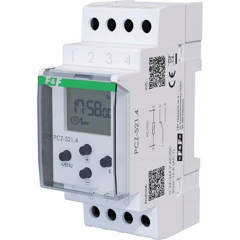 Timer programmabile f&f pcz-521.4 16 A 24-264 V AC DC (1/3)