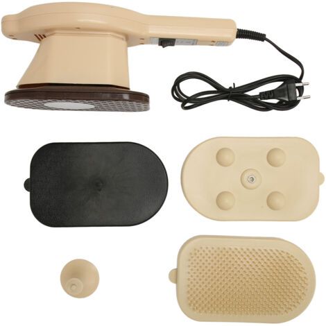 QORVA- Masseur électrique portatif avec 3 têtes de Massage, chauffage du corps à Percussion en forme de fer pour le dos, les bras, les jambes, la taille, les fesses, prise ue, 220V