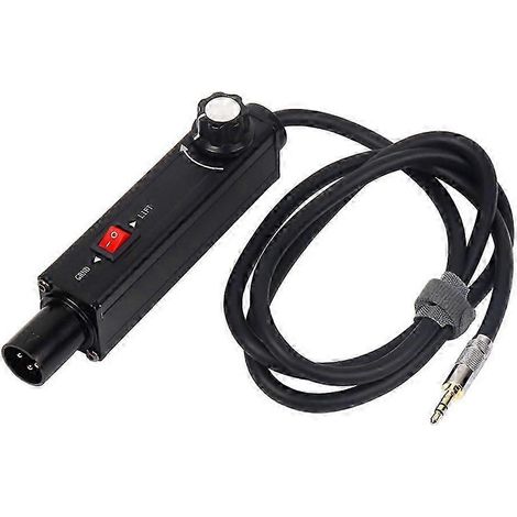 Adaptateur audio 3,5 mm vers XLR, masse commune, élimination des courants de fuite, réduction du bruit, table de mixage, contrôle du volume, simpleWHBYV (1/4)