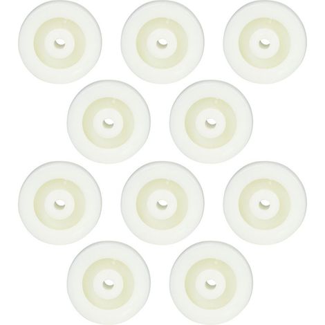 Roues à roulettes nylon 2 pouces - Lot de 10 roues pour chariot - Charge max. 20 kg (1/5)