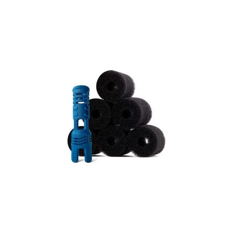 Buse anti-projection avec 6 brosses en mousse pour robot piscine Polaris 280, équivalent à la Tail Sweep Pro TSP10S.