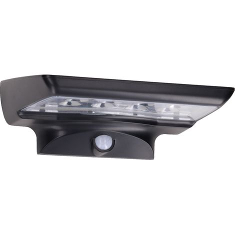 Solar 350 Aplique exerior con luz led en blanco frio 6000K en color negro