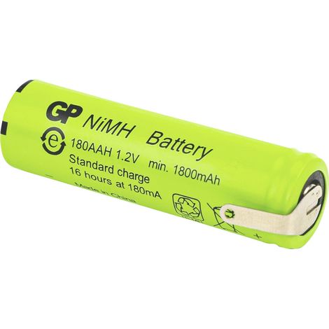 GP GP Ni-MH Industrial 1800 AAH 1A1P-C1 Pile rechargeable LR6 (AA) NiMH 1.2 V 1800 mAh 1 pc(s) (1/3)