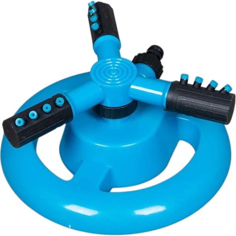 Arroseur de pelouse rotatif automatique avec connecteur étanche, arroseur de jardin durable pour pelouse, cour, plantes et irrigation extérieure