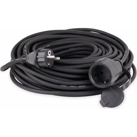 Prolunga elettrica as schwabe H07RN F nero 10 metri 16 ampere