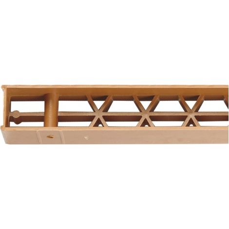 Dimos – Ventilation basse tuile rouge sans peigne 1010 mm – Ventilation en polyéthylène – Anti nuisible – Circulation d'air optimale sous toiture