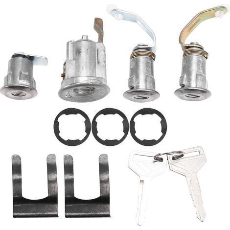 Ensemble de cylindre de verrouillage d'allumage 69005-90316 adapté aux modèles Land Cruiser FJ40, FJ43, FJ45 et BJ40 de 1975 à 1986.