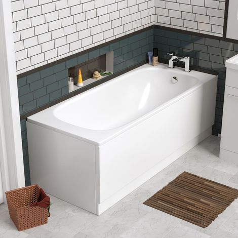 Zensen Bathroom 1700mm Single Ended Bath + Front Bath Panels (1/5)