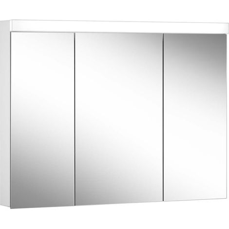 Schneider LOW basic LED Armoire de toilette avec éclairage, 3