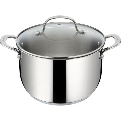 Lagostina 010282020522 Talento Lagotherm Pentola con coperchio acciaio inox 18-10 22 cm induzione gas lavastoviglie colore Acciaio inox