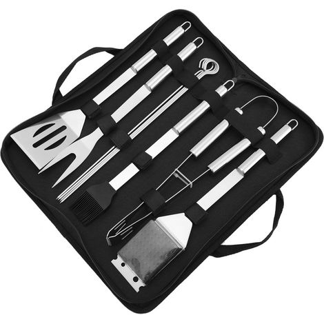 teiliges Edelstahl Grillset, Grillset, Grillzubehör, Grillbox, Grillset, ideales Geschenk (1/4)