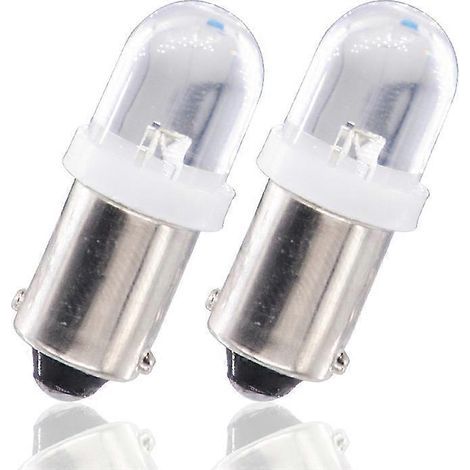 10 ST BA9S LED-lampor Bil Éclairage du tableau de bord Blanc (1/5)