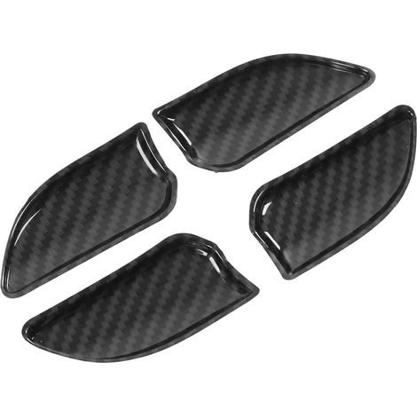 4pcs Poignée de Porte Intérieure Style Carbone Couvre Bol Trim Remplacement pour Série 3 E46 1998-2004 (1/5)