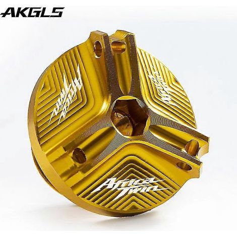 Bouchon de remplissage d'huile moteur et de carburant pour moto Honda Africa Twin CRF 1100/1000L (CRF1100L/CRF1000L) - Accessoires de protection - doré (1/4)